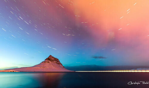 "star trail en islande" - christophe p