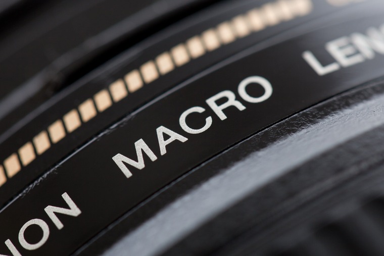 Photographie d'un objectif macro d'un appareil photo