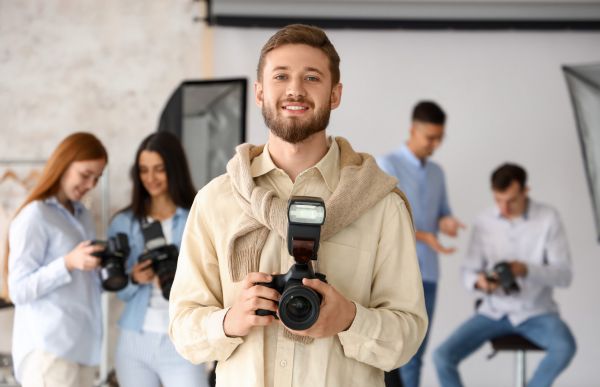 Photographie d'une quipe d'tudiants en BTS photographie