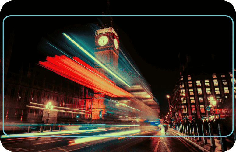 light trails photo de nuit