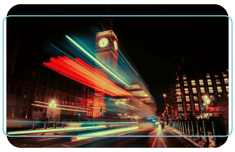 light trails photo de nuit