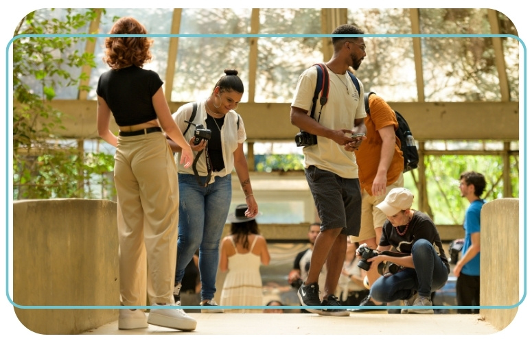 Photo d'un groupe d'etudiants en photo